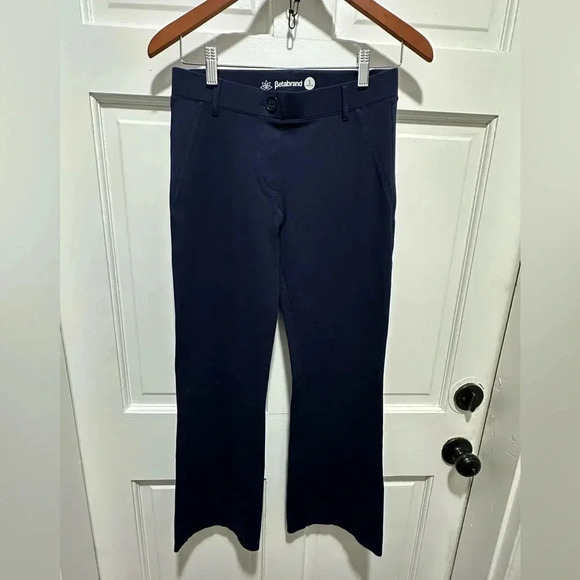 Betabrand mini flare dress pants navy size SP NWOT - Picture 2 of 6